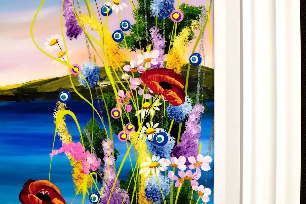 Poppy Panorama - SOLD by artist Rozanne Bell - Wyecliffe Galleries