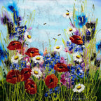 Poppy Passion - Original - SOLD by artist Rozanne Bell - Wyecliffe Galleries
