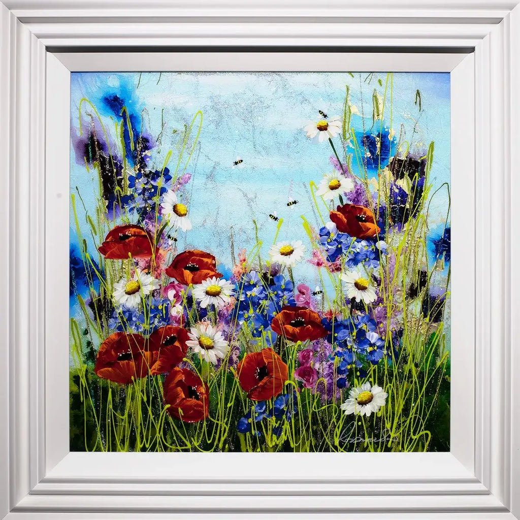 Poppy Passion - Original - SOLD by artist Rozanne Bell - Wyecliffe Galleries