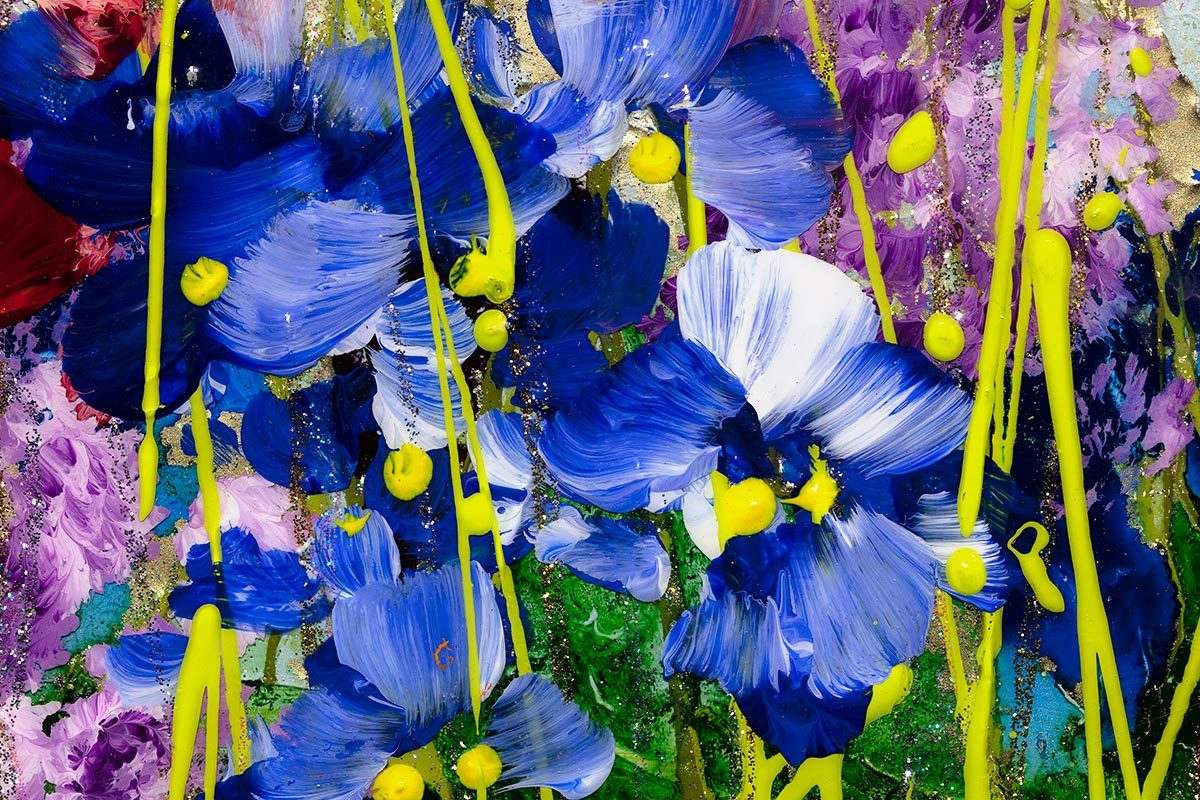 Poppy Passion - Original - SOLD by artist Rozanne Bell - Wyecliffe Galleries