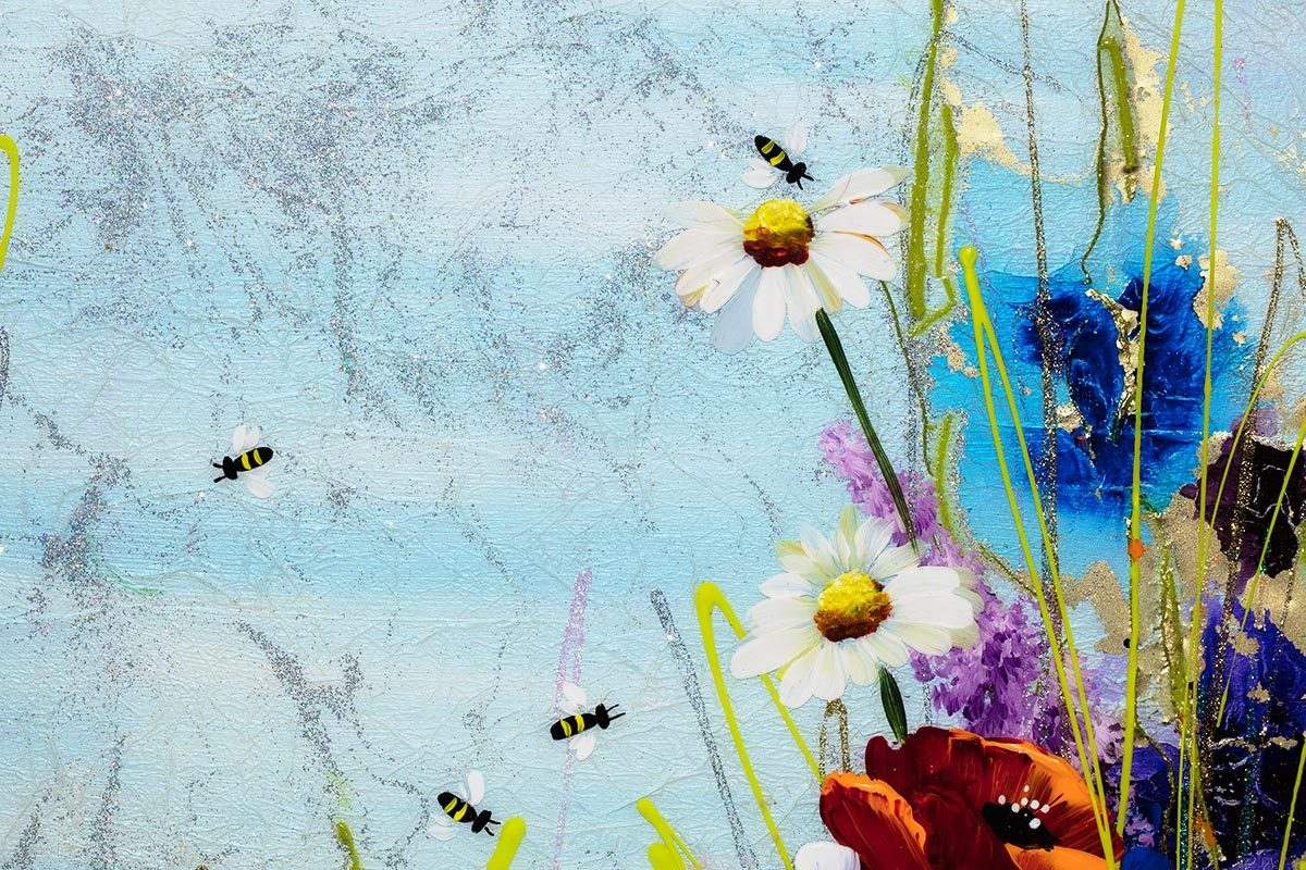 Poppy Passion - Original - SOLD by artist Rozanne Bell - Wyecliffe Galleries