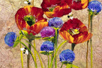 Poppy Patch - SOLD by artist Rozanne Bell - Wyecliffe Galleries