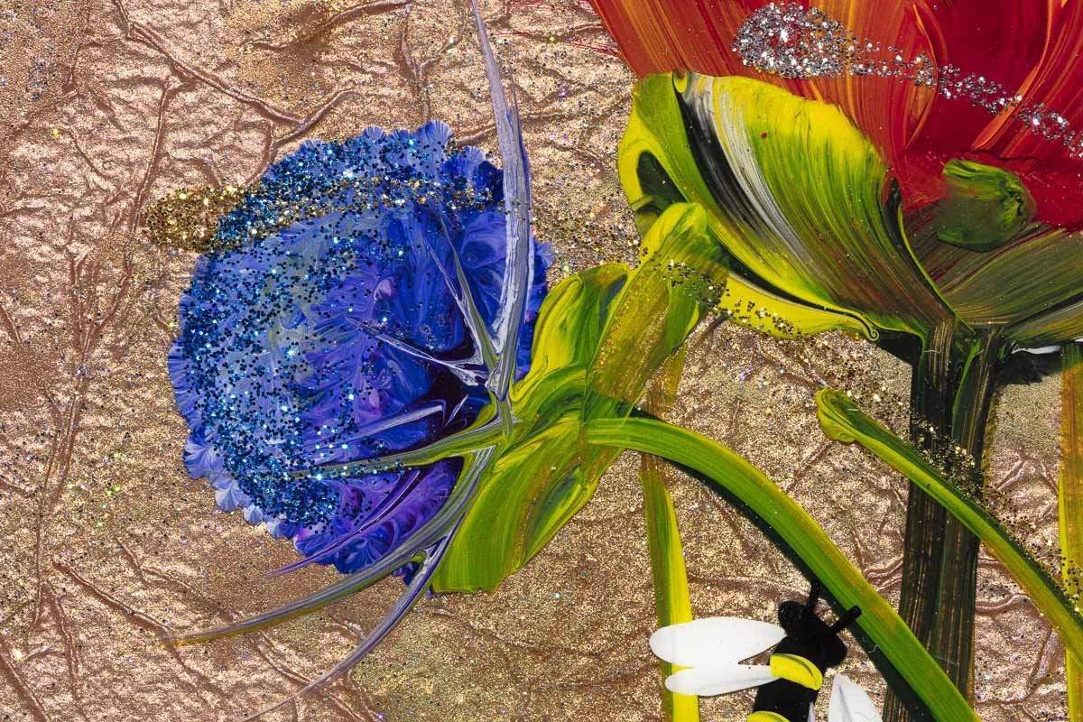 Poppy Patch - SOLD by artist Rozanne Bell - Wyecliffe Galleries