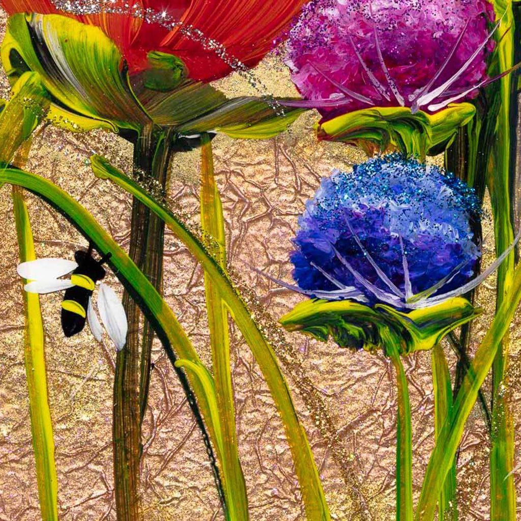 Poppy Patch - SOLD by artist Rozanne Bell - Wyecliffe Galleries