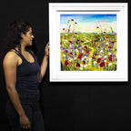 Poppy Pathway - Original - SOLD by artist Rozanne Bell - Wyecliffe Galleries