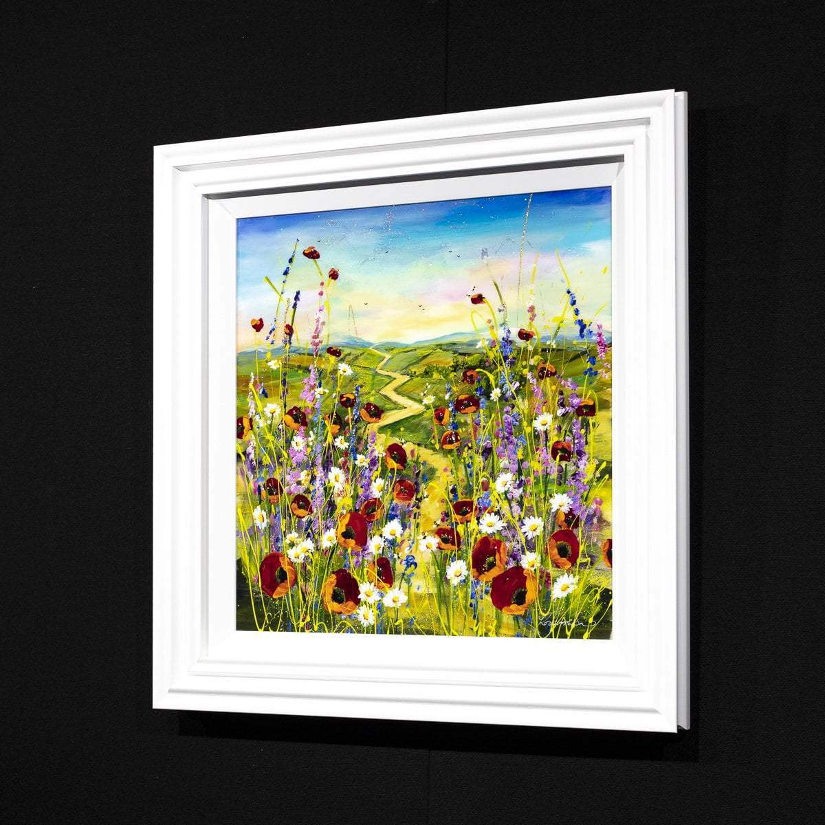 Poppy Pathway - Original - SOLD by artist Rozanne Bell - Wyecliffe Galleries