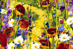 Poppy Pathway - Original - SOLD by artist Rozanne Bell - Wyecliffe Galleries