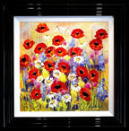 Poppy Shimmer II - SOLD by artist Rozanne Bell - Wyecliffe Galleries