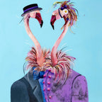 Posh and Beak - Original by artist Rozanne Bell - Wyecliffe Galleries