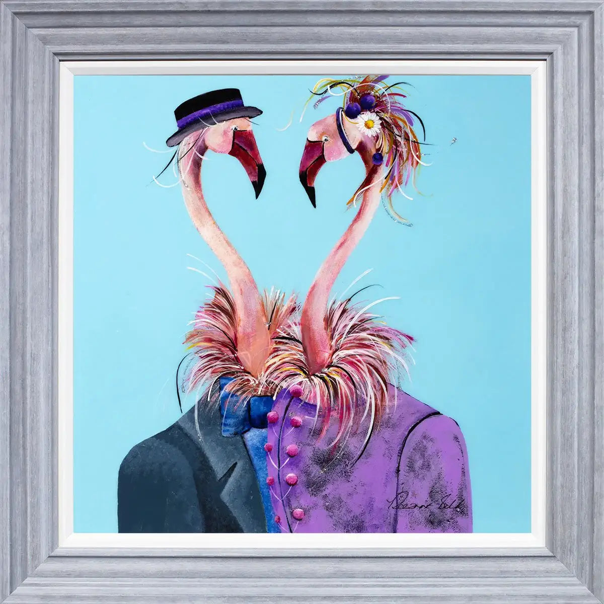 Posh and Beak - Original by artist Rozanne Bell - Wyecliffe Galleries