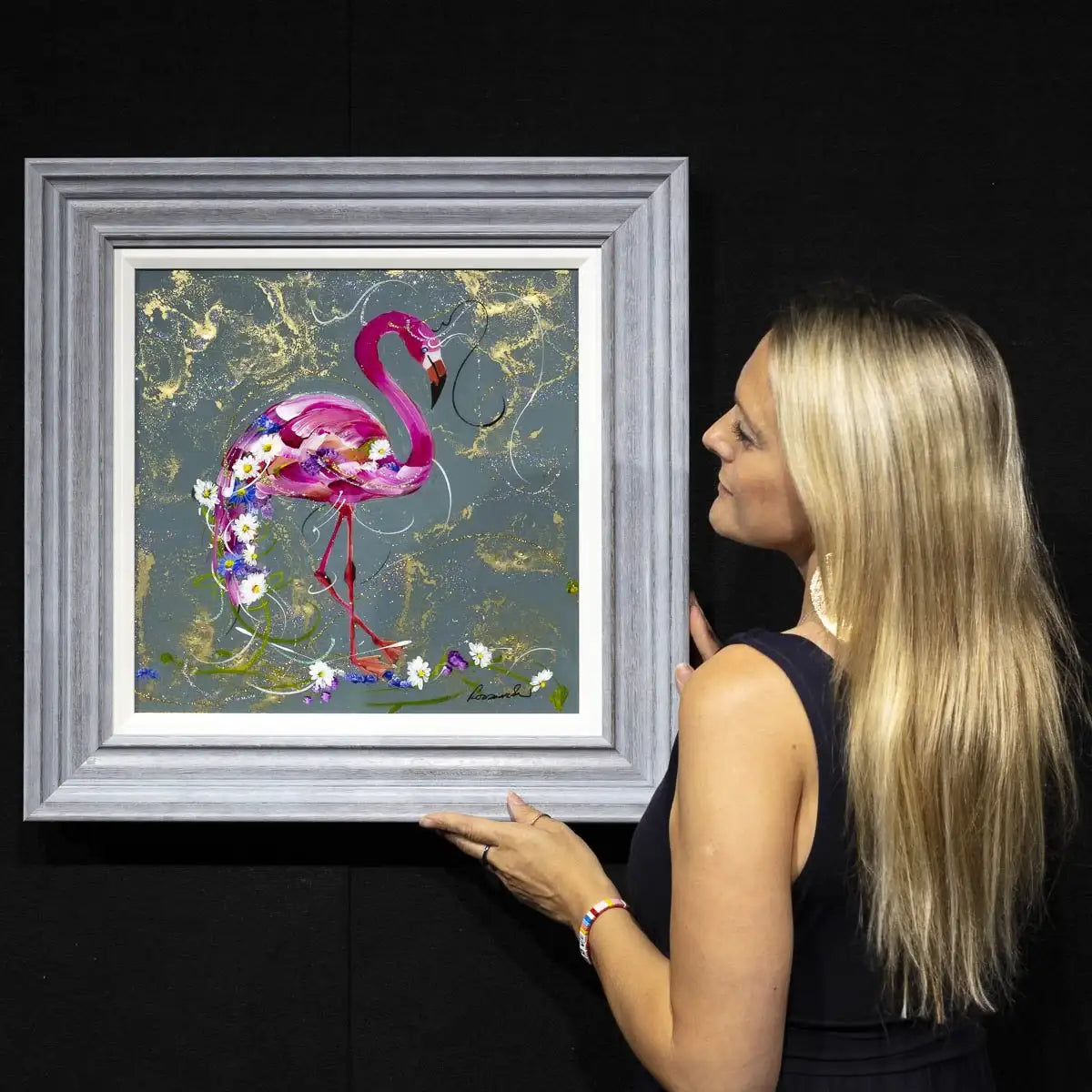 Pretty in Pink - Original - SOLD by artist Rozanne Bell - Wyecliffe Galleries