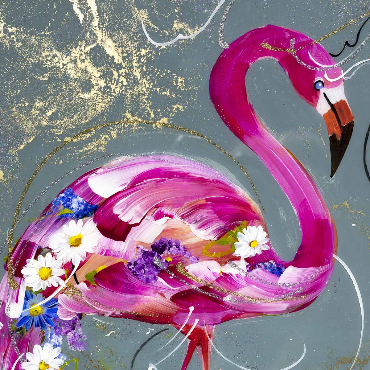 Pretty in Pink - Original Rozanne Bell Framed