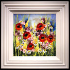 Pretty Poppies I - Original - SOLD by artist Rozanne Bell - Wyecliffe Galleries