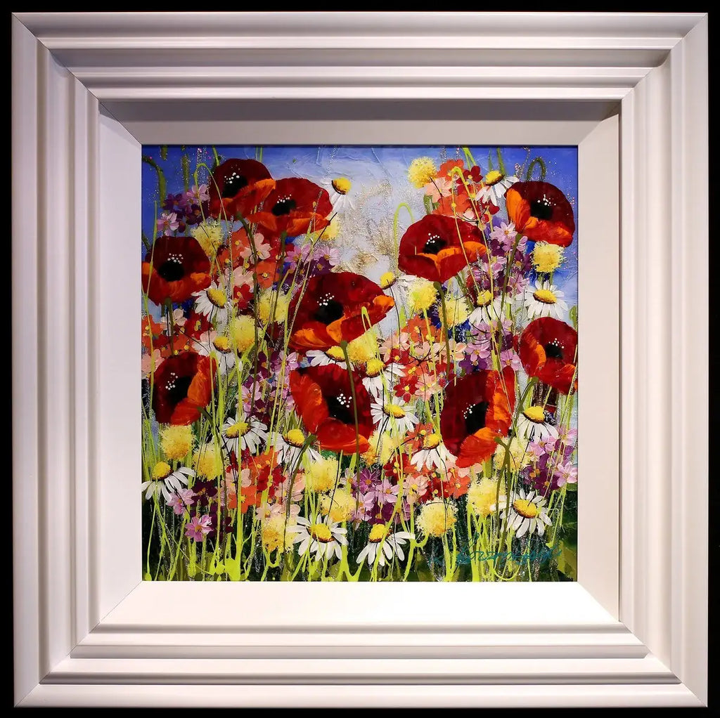 Pretty Poppies II - SOLD by artist Rozanne Bell - Wyecliffe Galleries