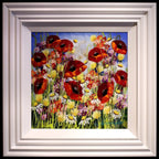 Pretty Poppies II - SOLD by artist Rozanne Bell - Wyecliffe Galleries