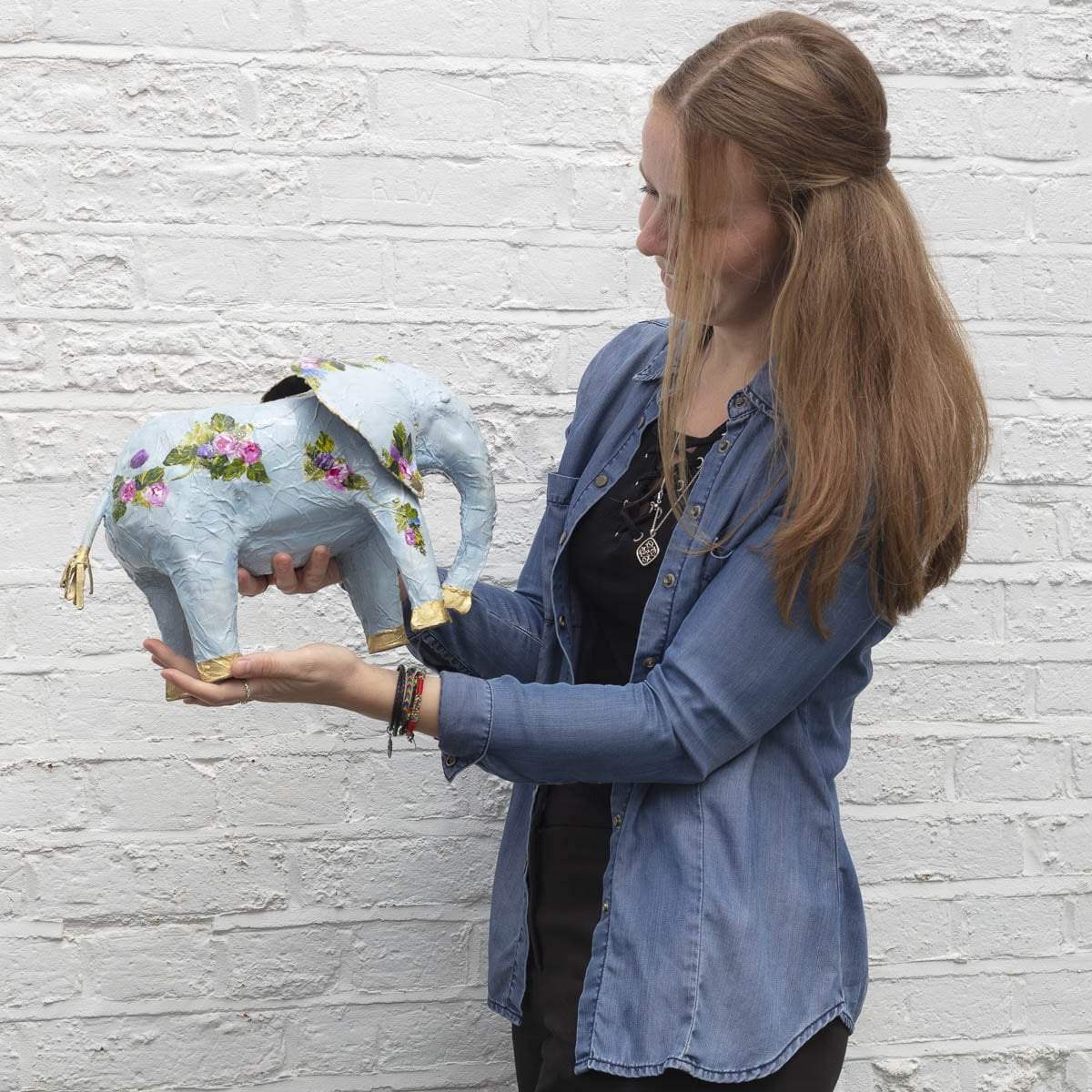 Primrose - Original Sculpture - SOLD by artist Rozanne Bell - Wyecliffe Galleries