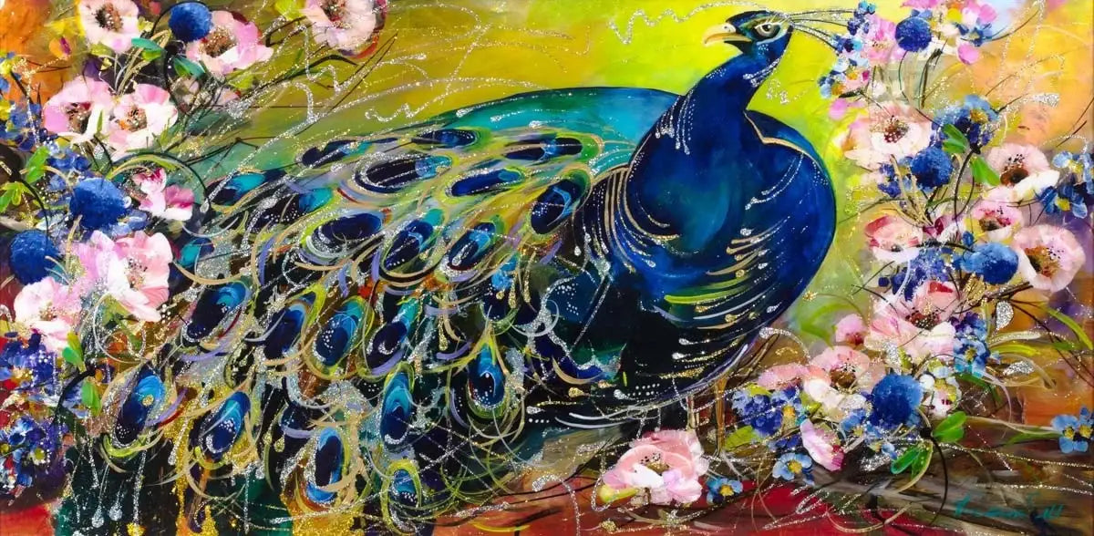 Prince of the Garden - Original - SOLD by artist Rozanne Bell - Wyecliffe Galleries