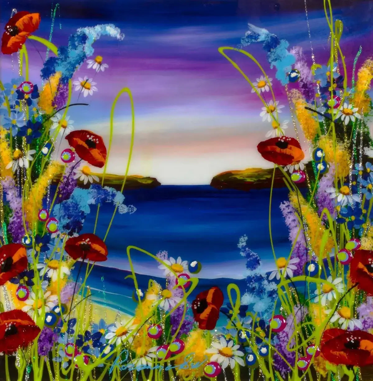 Private Paradise - SOLD by artist Rozanne Bell - Wyecliffe Galleries