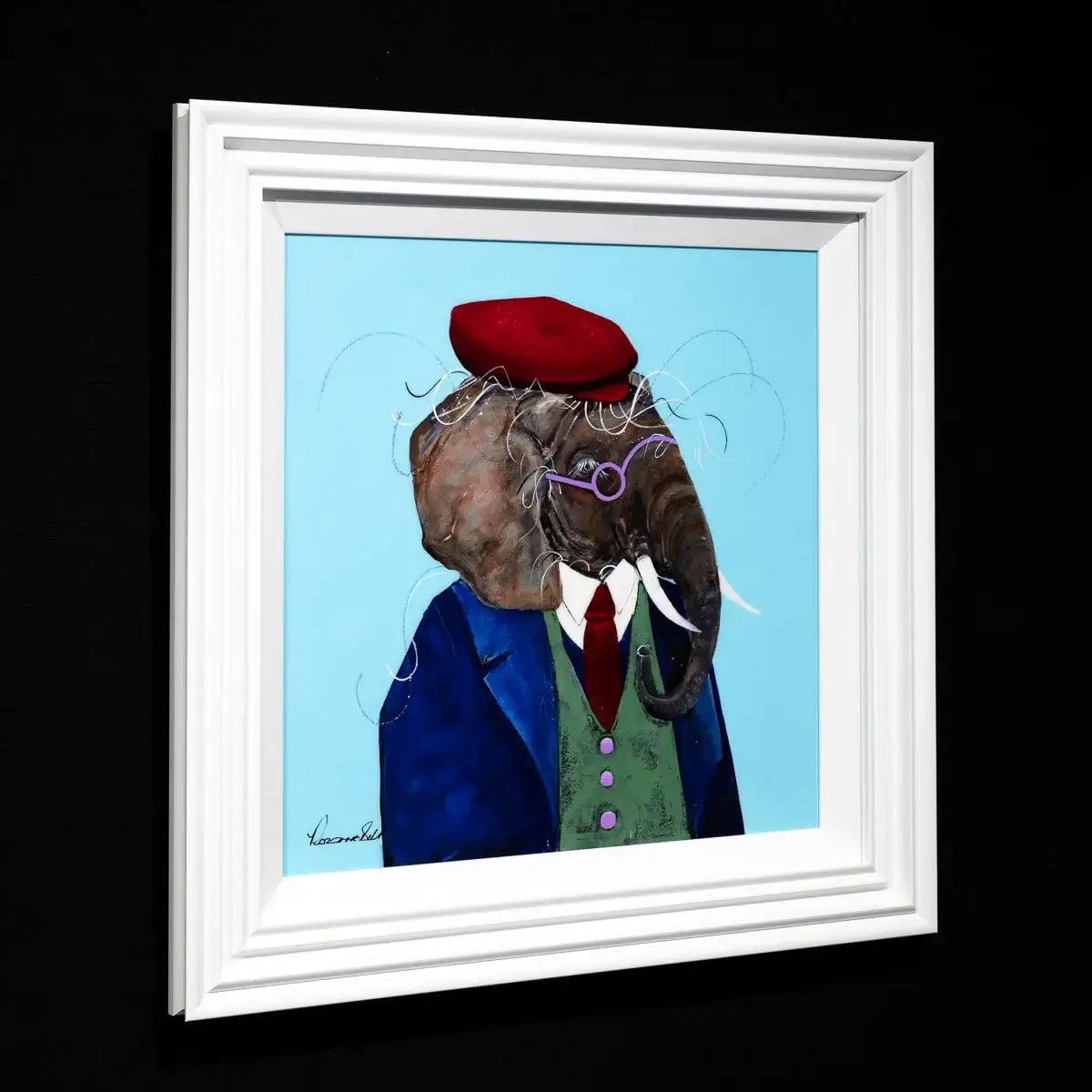 Professor Trunk - Original - SOLD by artist Rozanne Bell - Wyecliffe Galleries