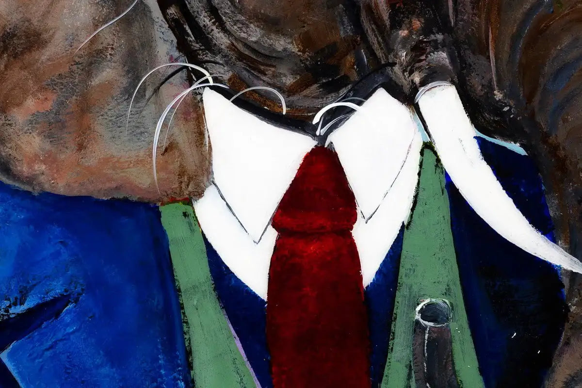 Professor Trunk - Original - SOLD by artist Rozanne Bell - Wyecliffe Galleries