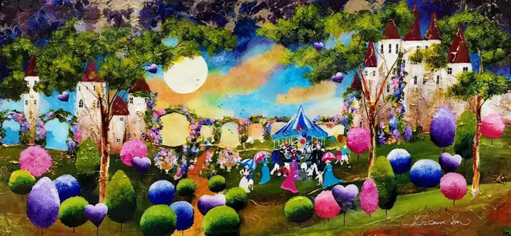 Promenade and Pageantry - SOLD by artist Rozanne Bell - Wyecliffe Galleries