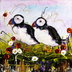 Puffin Along - Original by artist Rozanne Bell - Wyecliffe Galleries