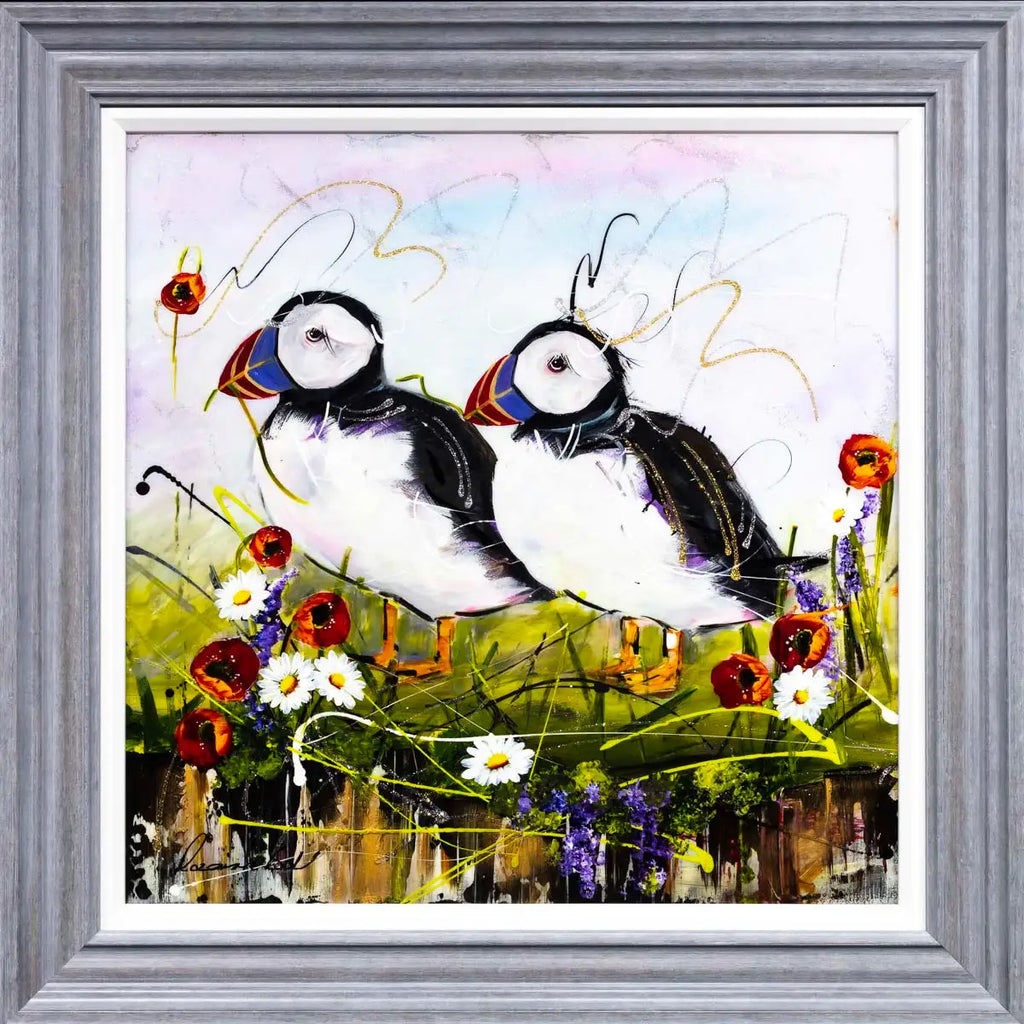 Puffin Along - Original by artist Rozanne Bell - Wyecliffe Galleries