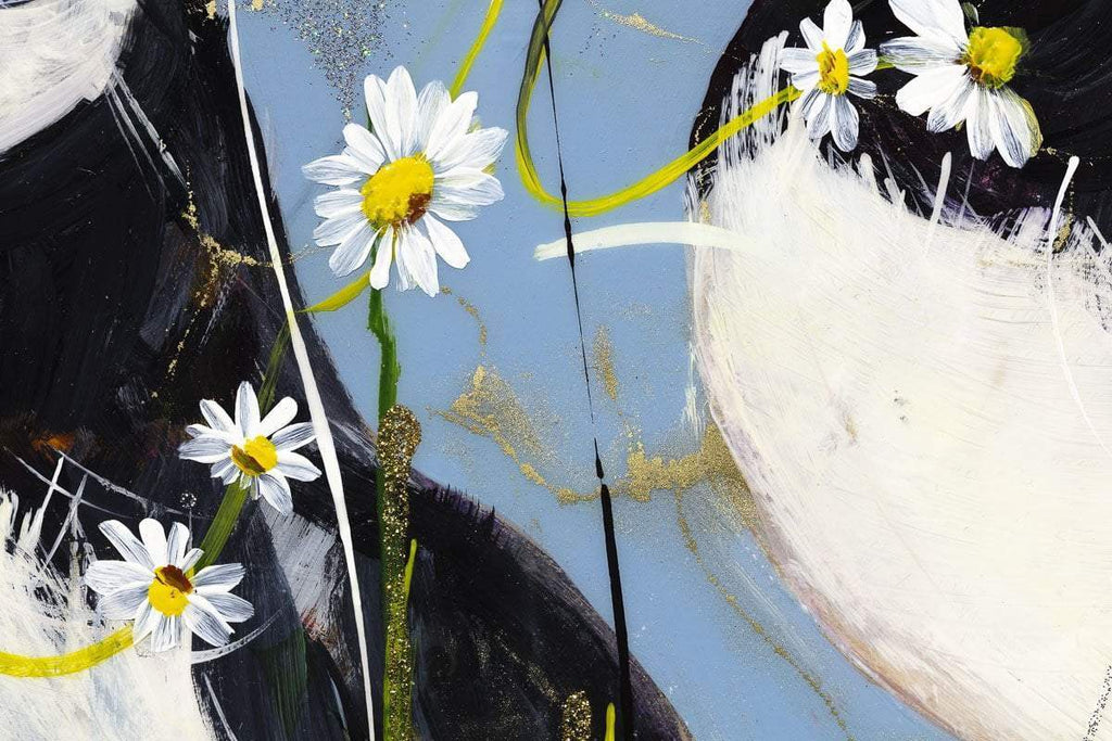 Puffin Play - Original - SOLD by artist Rozanne Bell - Wyecliffe Galleries