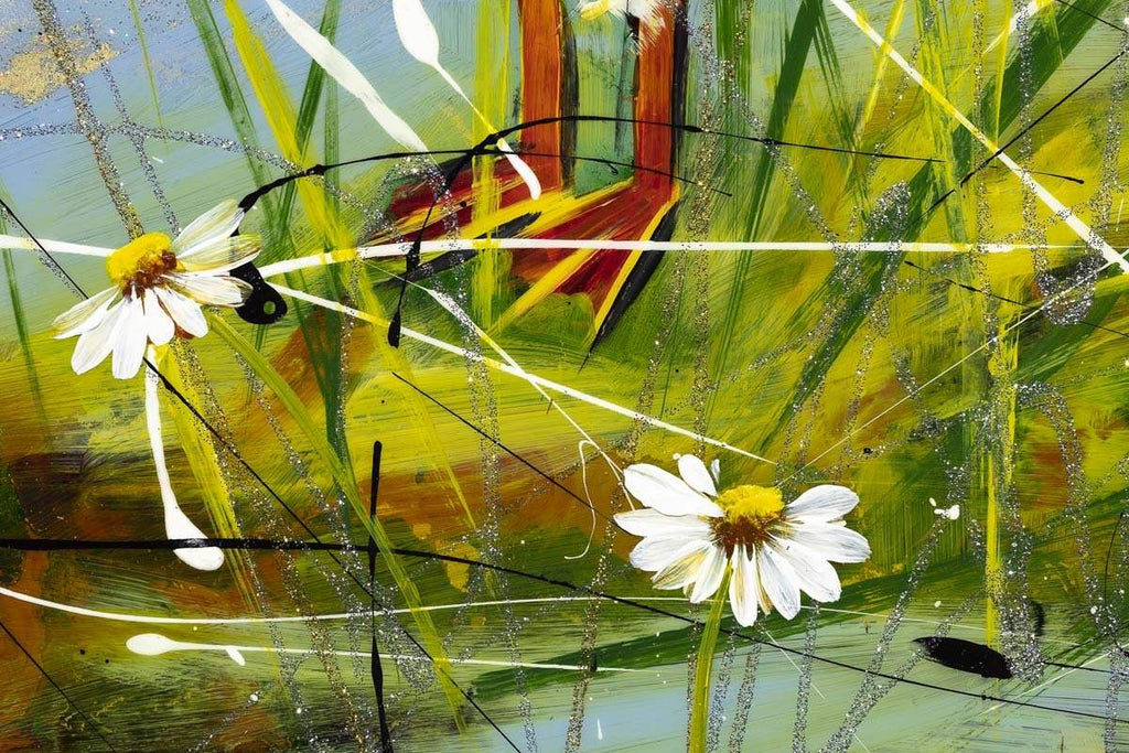 Puffin Play - Original - SOLD by artist Rozanne Bell - Wyecliffe Galleries