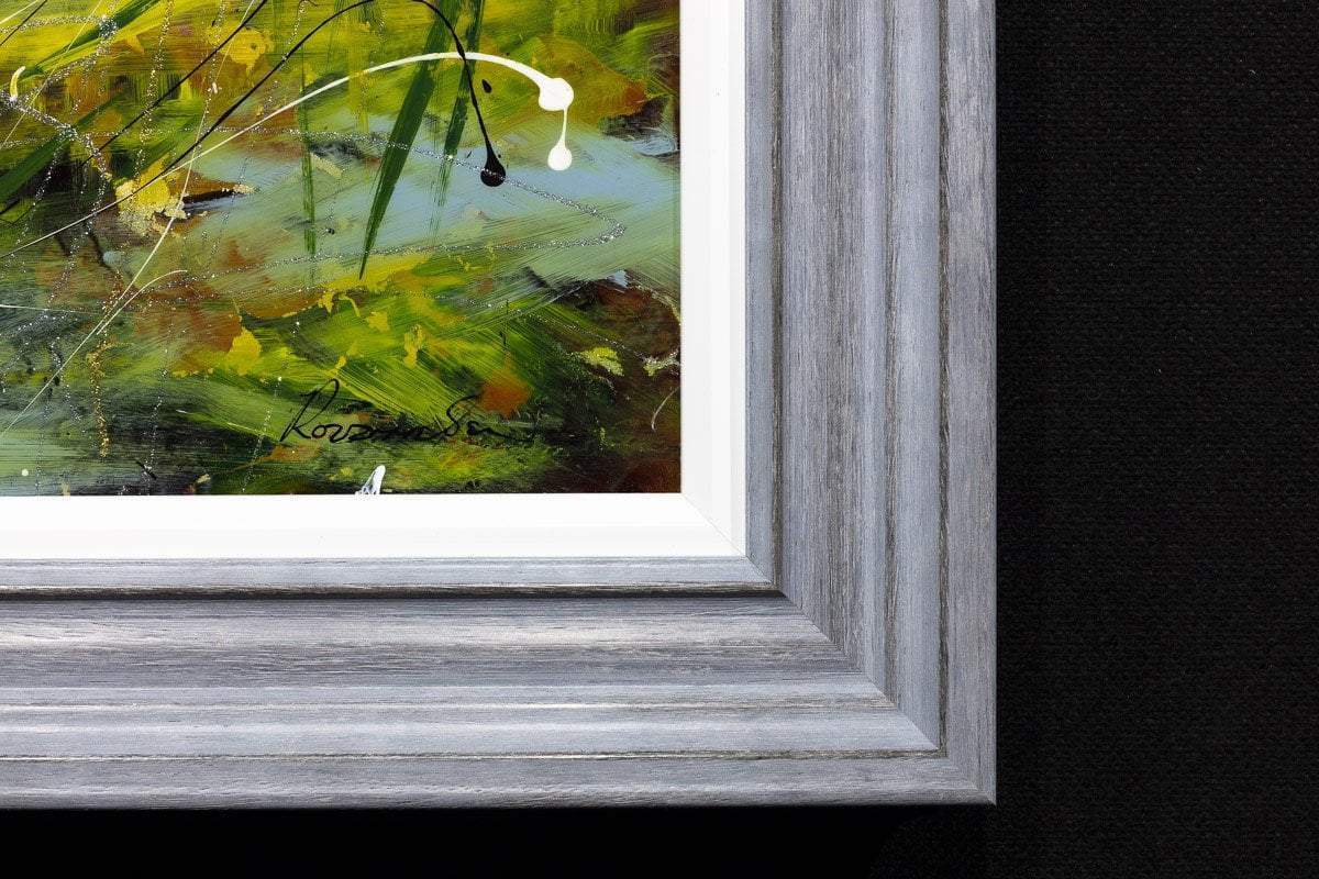 Puffin Play - Original - SOLD by artist Rozanne Bell - Wyecliffe Galleries