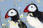 Puffin Play - Original - SOLD by artist Rozanne Bell - Wyecliffe Galleries