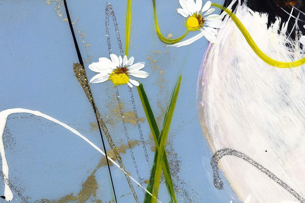 Puffin Play - Original - SOLD by artist Rozanne Bell - Wyecliffe Galleries