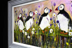 Puffin Away - Original - SOLD by artist Rozanne Bell - Wyecliffe Galleries
