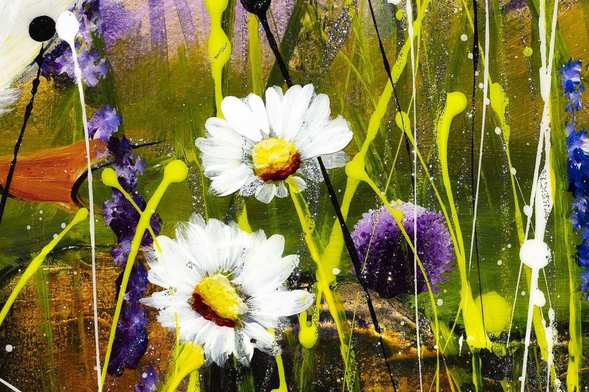 Puffin Away - Original - SOLD by artist Rozanne Bell - Wyecliffe Galleries