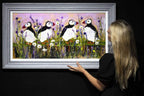 Puffin Away - Original - SOLD by artist Rozanne Bell - Wyecliffe Galleries