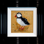 Puffin Passion - Original - SOLD by artist Rozanne Bell - Wyecliffe Galleries