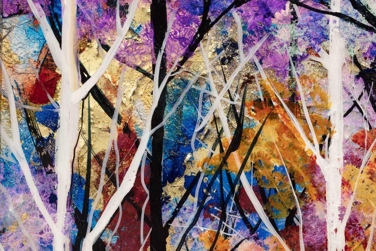 Purple Haze - Original - SOLD by artist Rozanne Bell - Wyecliffe Galleries