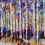 Purple Haze - Original - SOLD by artist Rozanne Bell - Wyecliffe Galleries