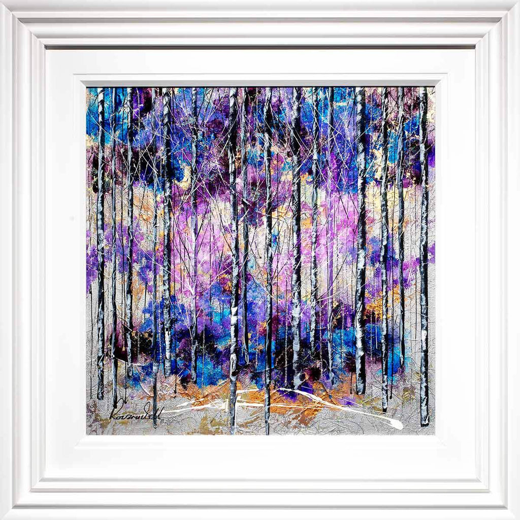 Purple Hope - Original - SOLD by artist Rozanne Bell - Wyecliffe Galleries