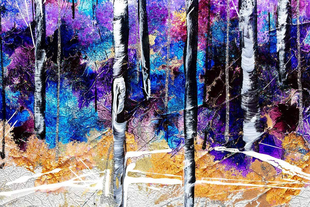 Purple Hope - Original - SOLD by artist Rozanne Bell - Wyecliffe Galleries