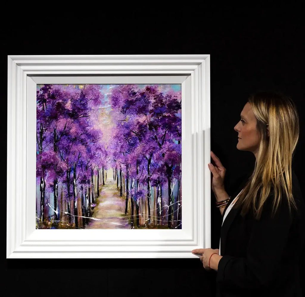 Purple Paradise - Original - SOLD by artist Rozanne Bell - Wyecliffe Galleries
