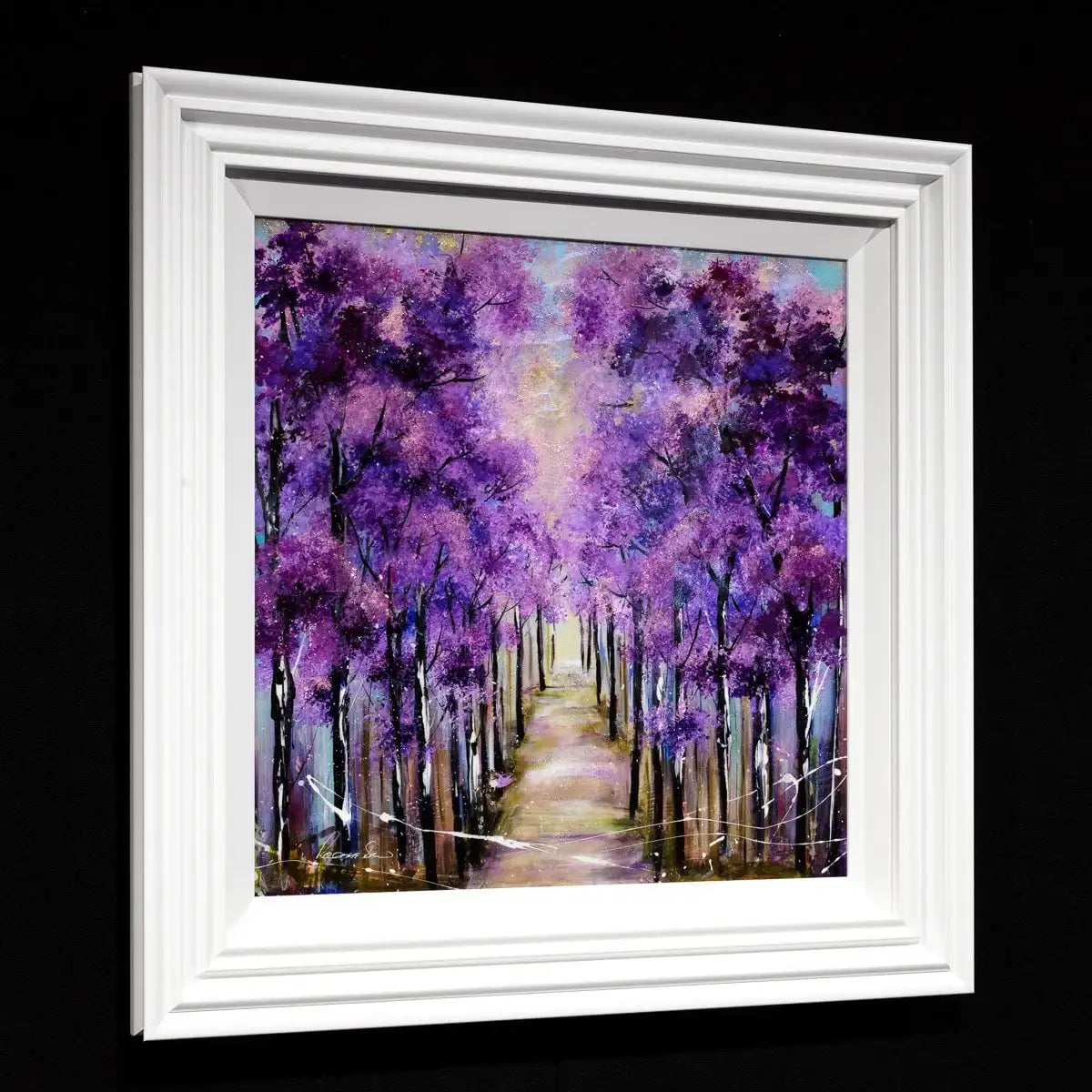 Purple Paradise - Original - SOLD by artist Rozanne Bell - Wyecliffe Galleries