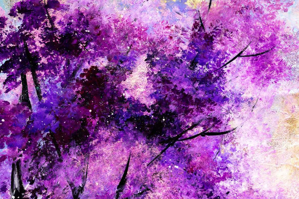 Purple Paradise - Original - SOLD by artist Rozanne Bell - Wyecliffe Galleries