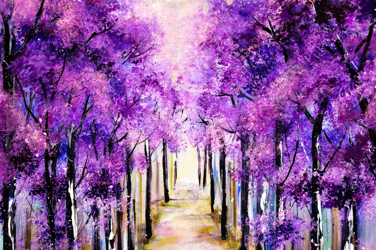 Purple Paradise - Original Rozanne Bell Original