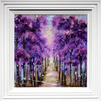 Purple Paradise - Original - SOLD by artist Rozanne Bell - Wyecliffe Galleries