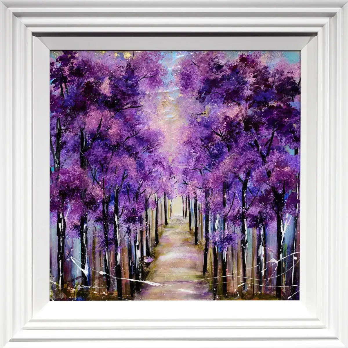 Purple Paradise - Original - SOLD by artist Rozanne Bell - Wyecliffe Galleries