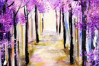 Purple Paradise - Original - SOLD by artist Rozanne Bell - Wyecliffe Galleries