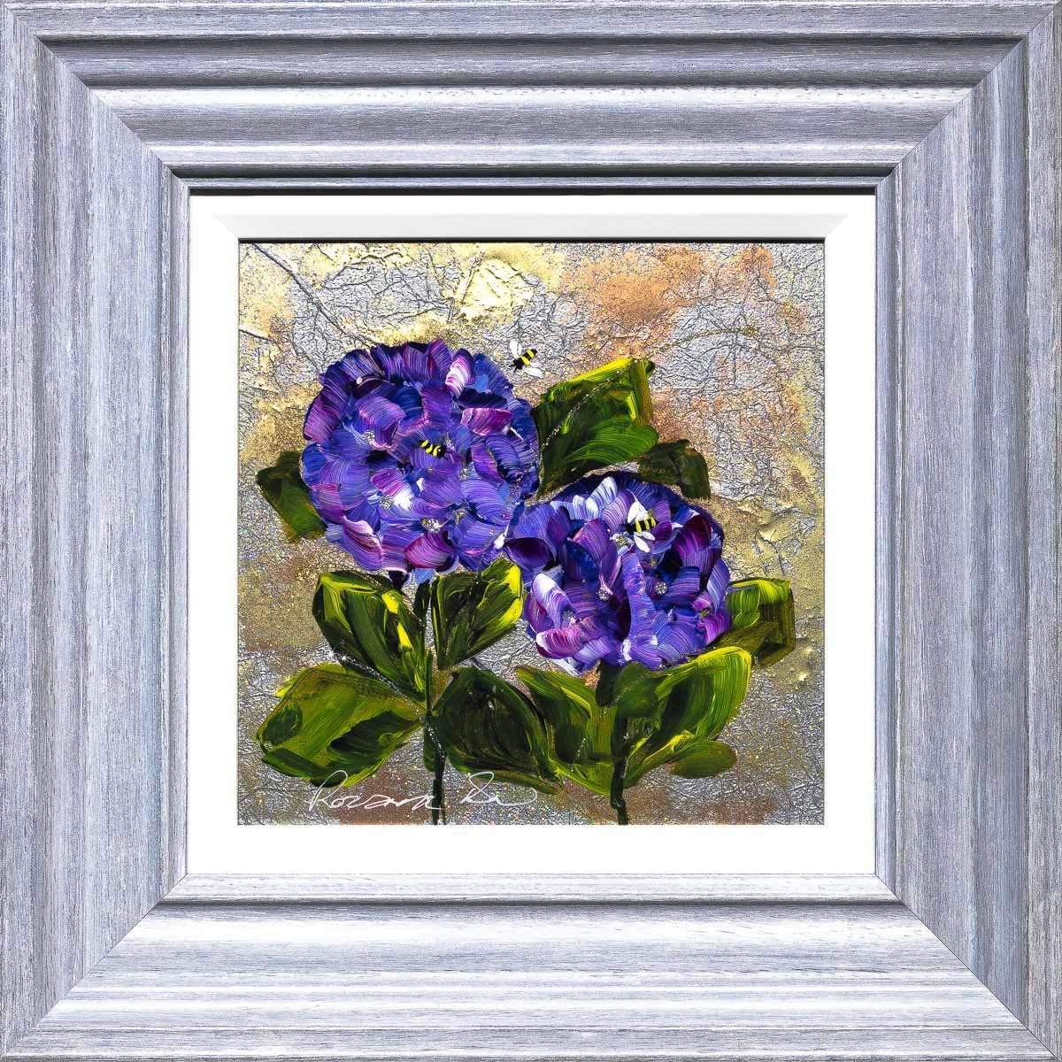 Purple Posy - Original - SOLD by artist Rozanne Bell - Wyecliffe Galleries
