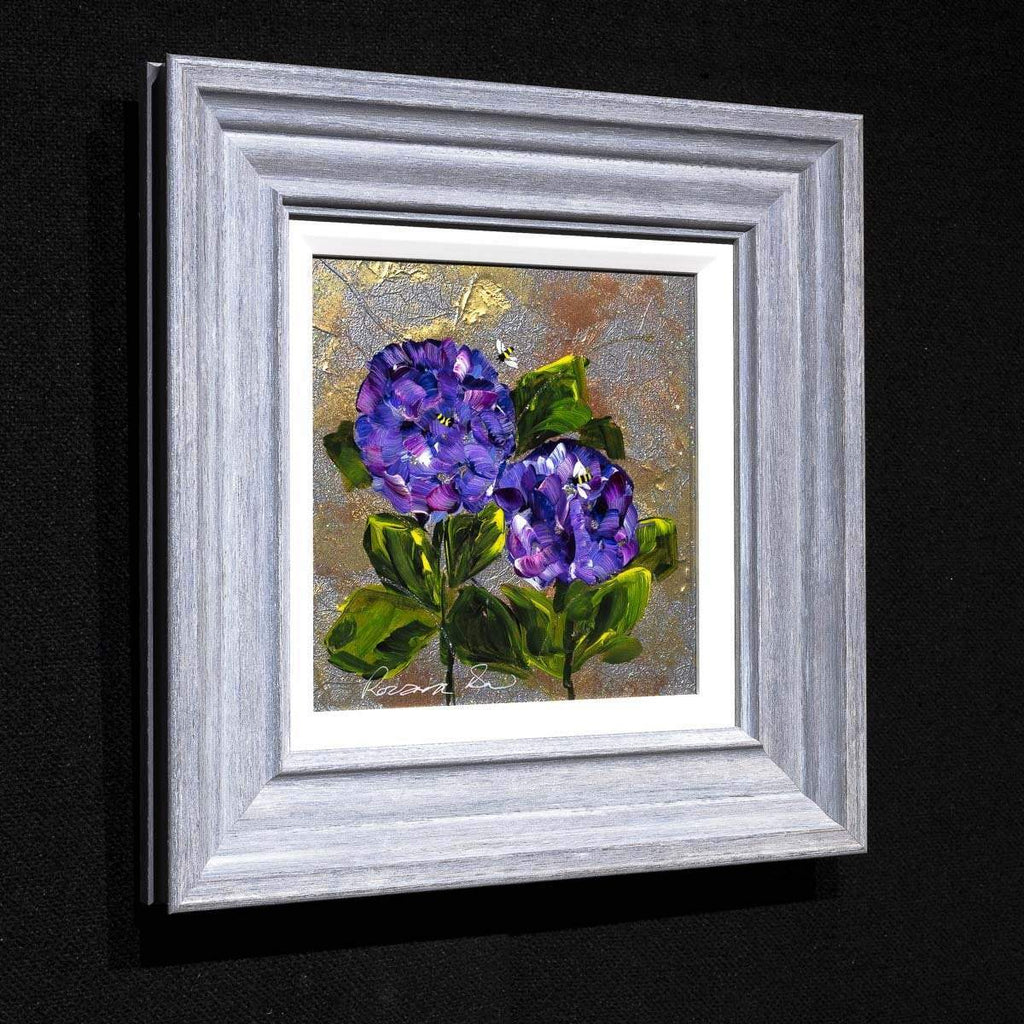 Purple Posy - Original - SOLD by artist Rozanne Bell - Wyecliffe Galleries