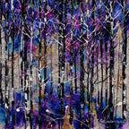 Purple Shimmer - Original - SOLD by artist Rozanne Bell - Wyecliffe Galleries